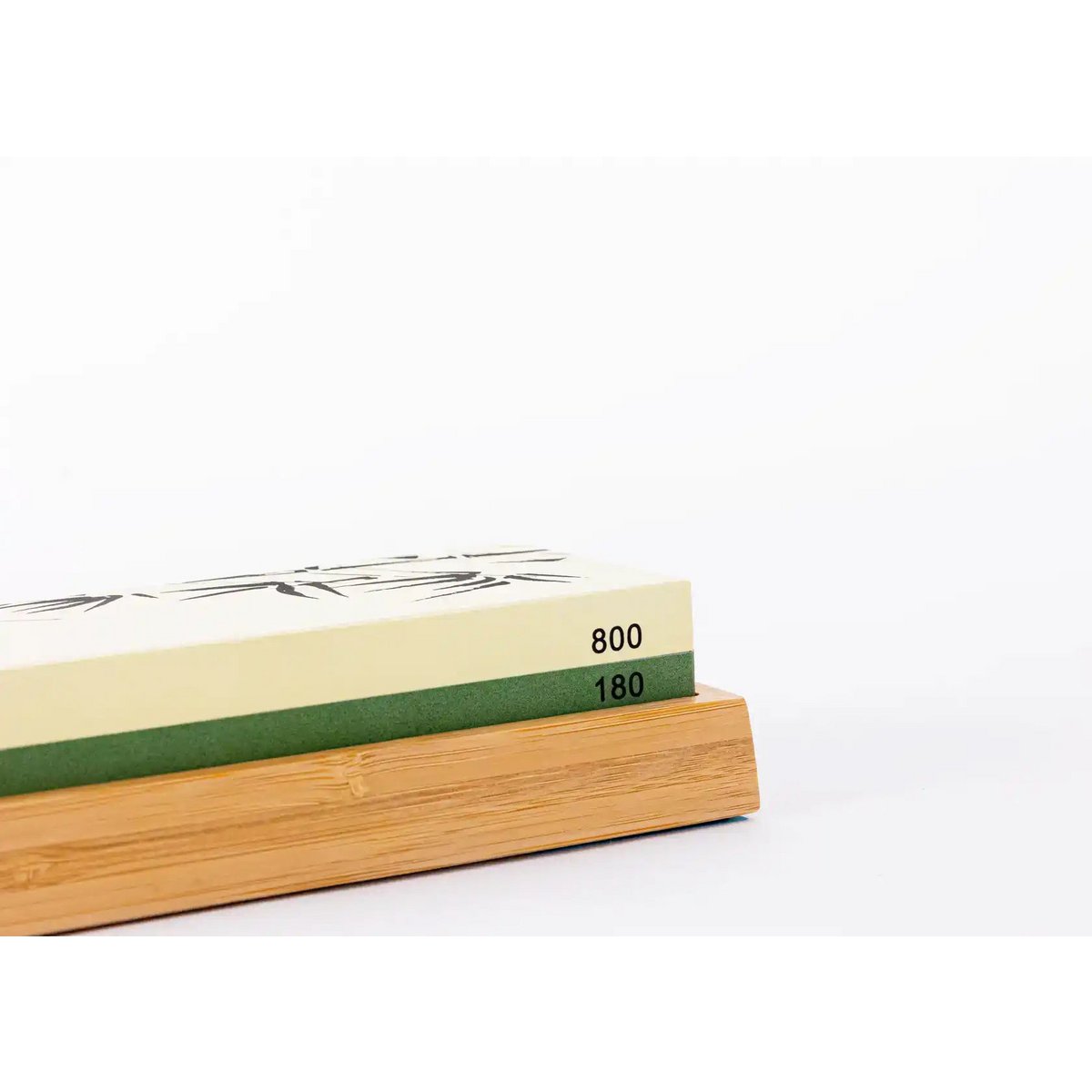 Keuken Accessoires - KOTAI slijpset met dubbelzijdige 400/1000 grit wetsteen, anti-slip bamboe voet, slijpsteen en 15 graden hoekgeleider