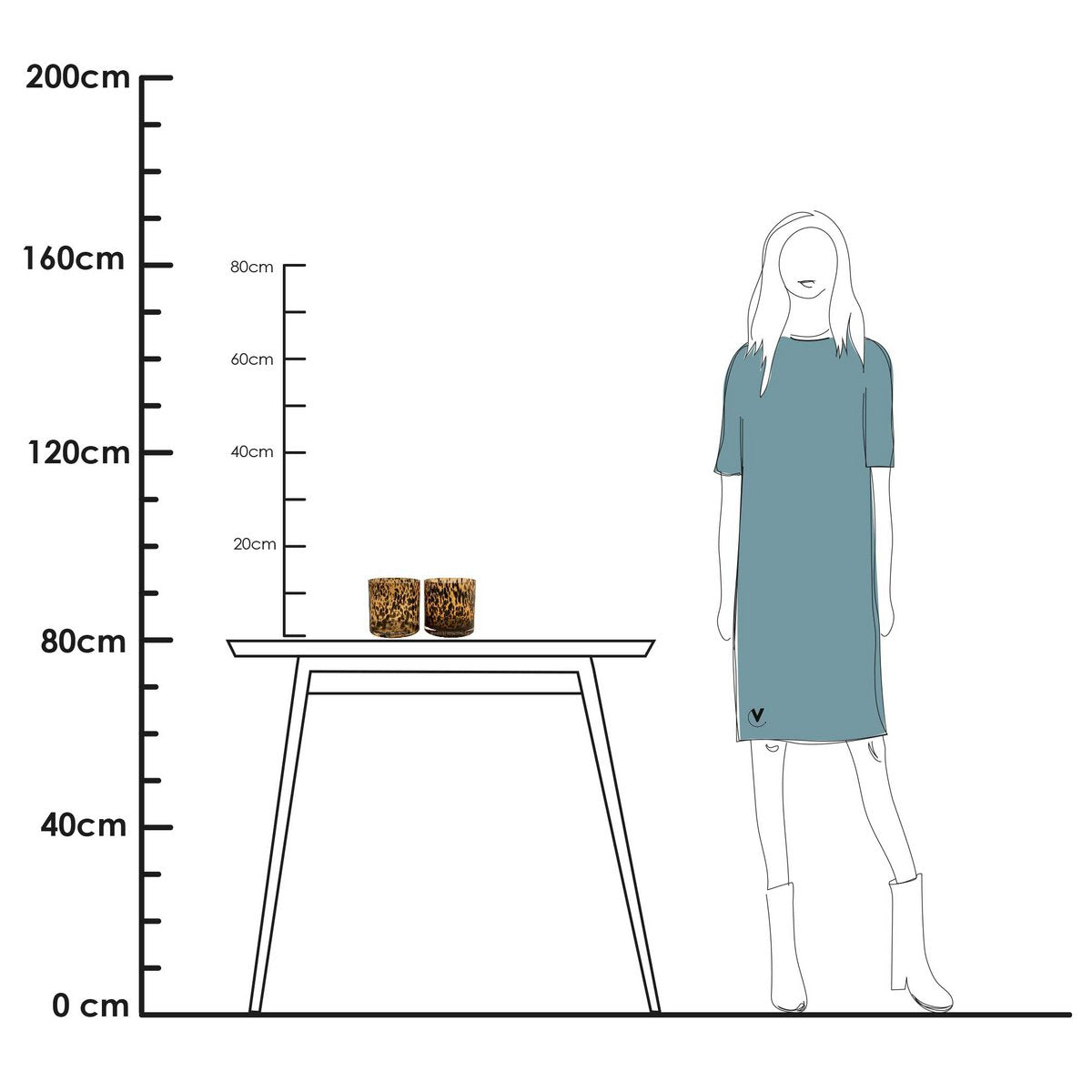 Waxinelichthouder - Celtic cheetah (set van 6 stuks) LAATSTE STUKS!