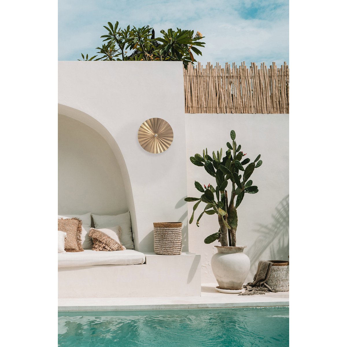 De tsijn ter wandlamp - messing - m