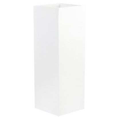 Zuil/Plantenbak - Mont Blanc shiny white L35 x B35 x H80cm