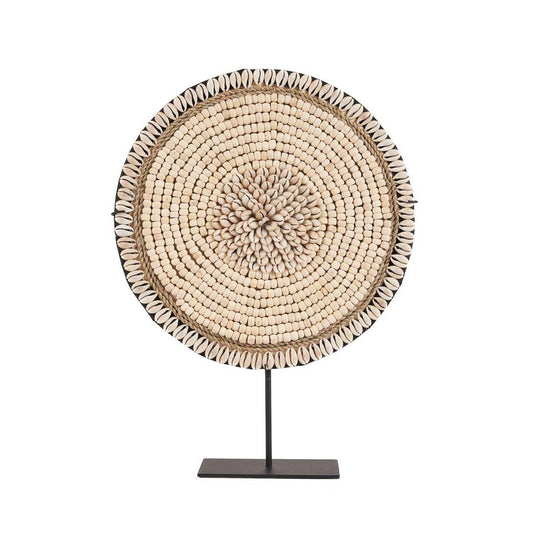 De Shell Martinique op standaard - natuurlijk wit