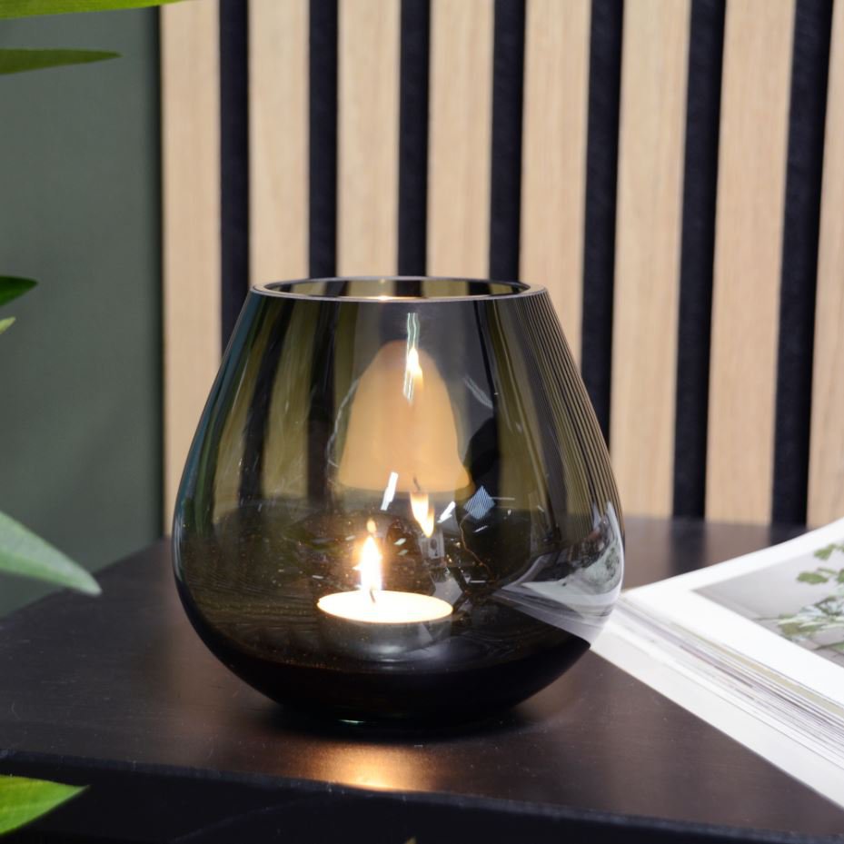 Waxinelichthouder - Tasman XS grey (set van 2 stuks)