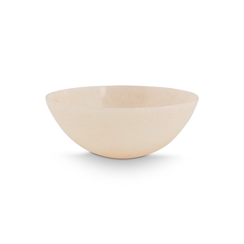 Bowl Round Resin Pearl 23x9cm