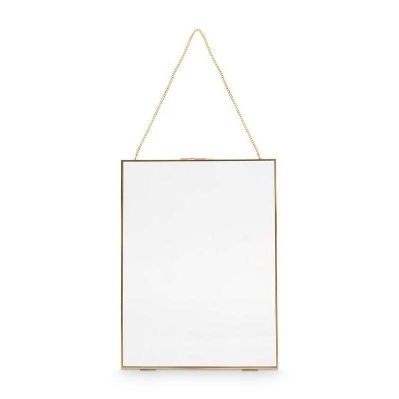 Photo Frame Metal with Lock Gold 30x40x0.7cm