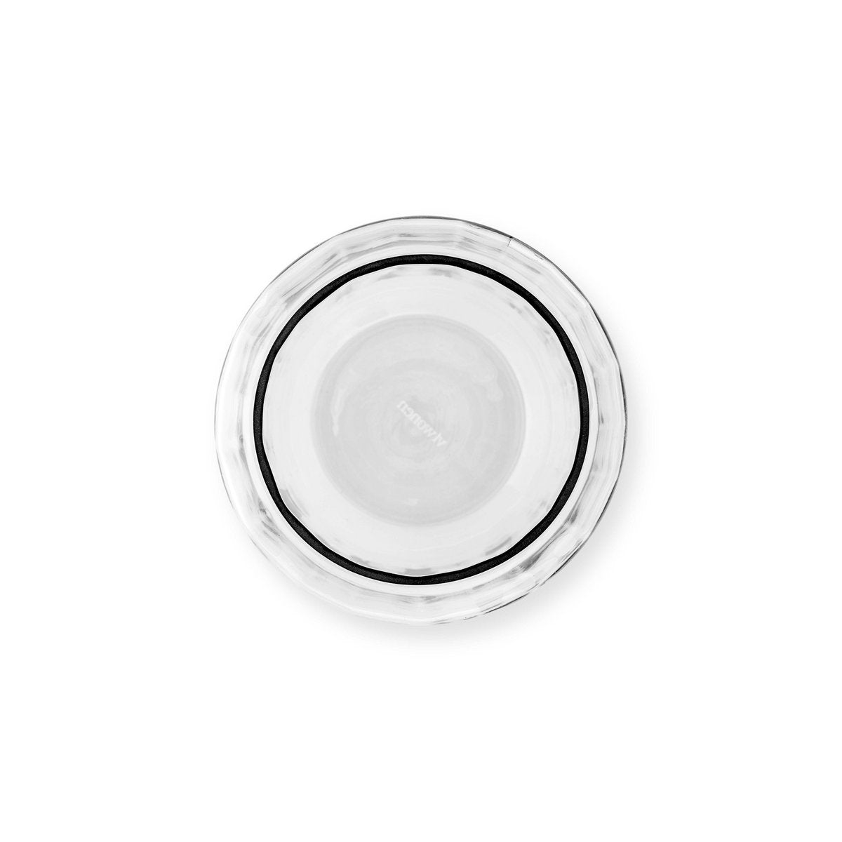 Vase Glass Rib Stripes Clear 16.5x32cm