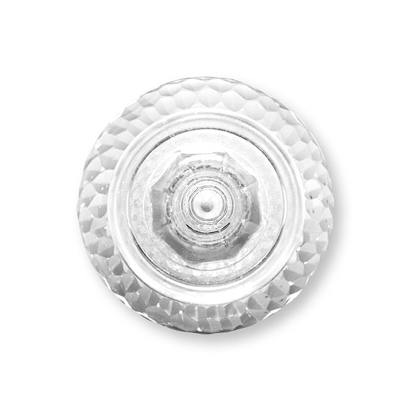 Candle Holder o/f Trumpet Shape Glass Clear 9.5x15cm